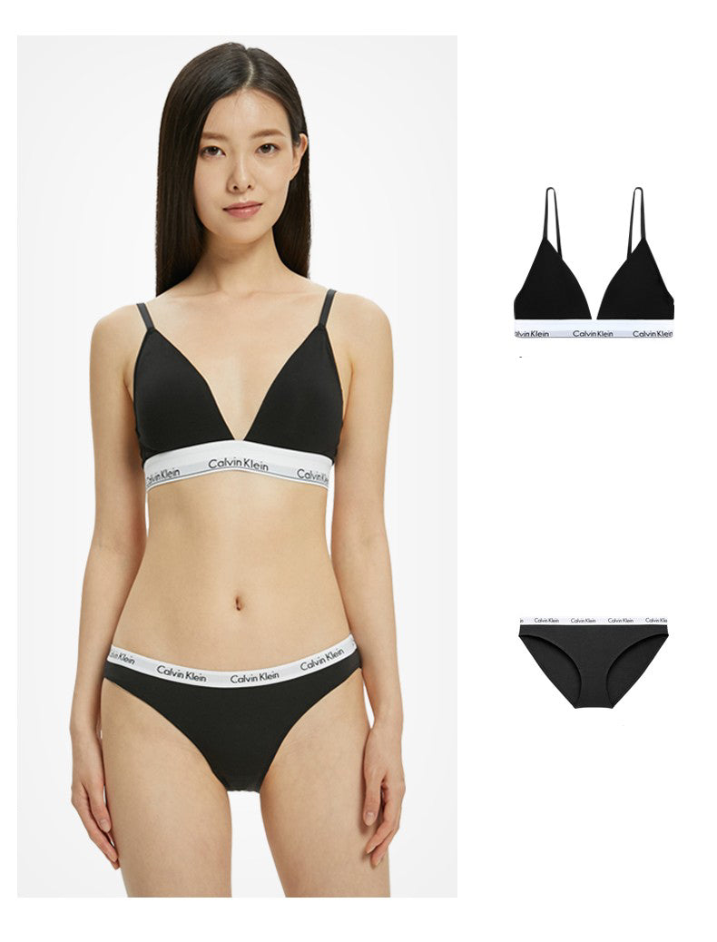 “Calvin Klein” Livrare Gratuită,Sexy Set de lenjerie intimă,Sutien și chiloți din bumbac moale,Potrivit pentru sânii mari și mici,Potrivit pentru toate anotimpurile