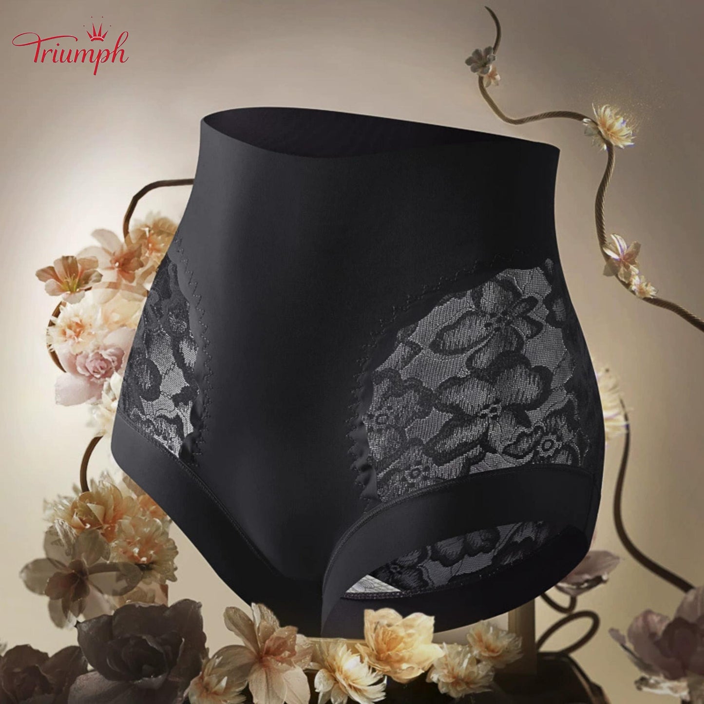 Triumph - Transport Gratuit. Set de 4. Chiloți cu Talie înaltă Din Dantelă de înaltă Calitate