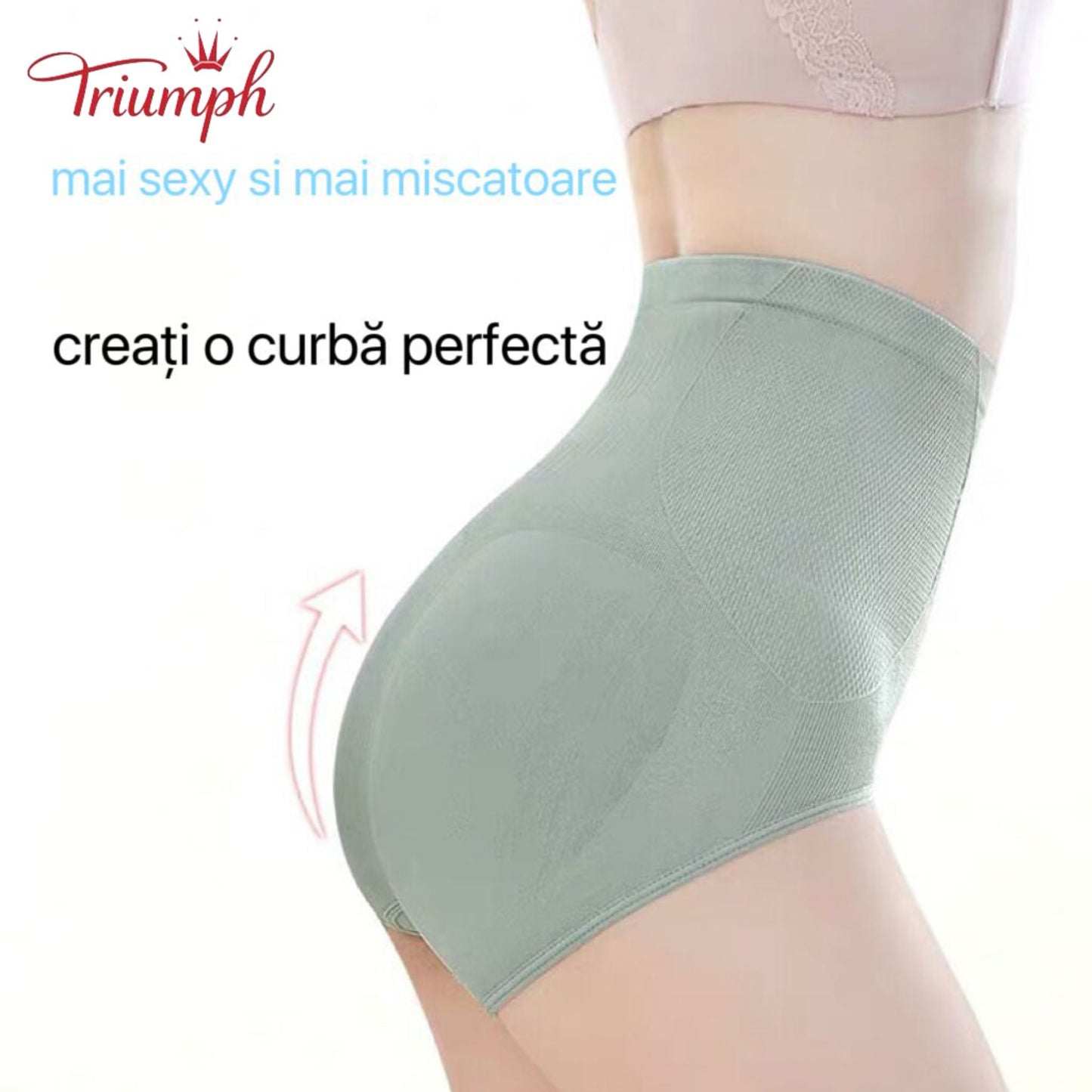 Triumph - Livrare Gratuită,Pachet de 5 articole de modelare pentru femei, lenjerie termică de damă,model pentru corp pentru controlul burticii, sub rochie, lenjerie de corp din grafen cu talie mijlocie extra fermă, chiloți sexy
