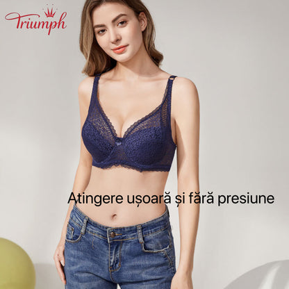 Triumph - Pachet de 3 Sutiene Push-Up Din Dantela Sexy，Ușoară. Confortabil. Respirabil