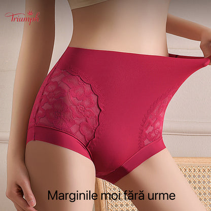Triumph - Transport Gratuit. Set de 4. Chiloți cu Talie înaltă Din Dantelă de înaltă Calitate