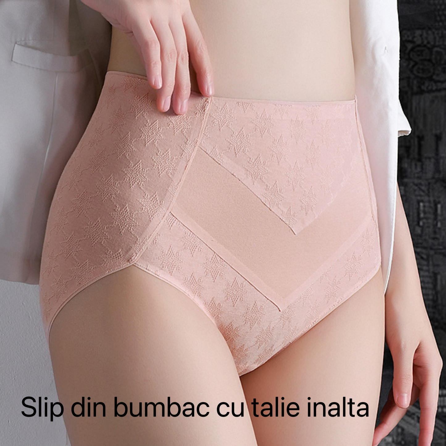Triumph - Set de 4 Chiloți Premium Din Bumbac cu Talie înaltă, Cu Imprimeu Drăguț de Stea, Livrare Gratuită