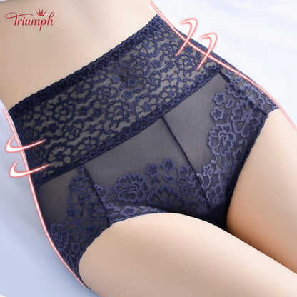 Triumph - Pachet de 4 Chiloți Sexy din Dantelă，Dantela Populara，Calitate înaltă，Transport Gratuit，Potrivit Pentru 40-120KG