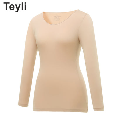 Teyli - Livrare Gratuită,Set de 3 Lenjerie Termică toamnă-iarnă，Conține acid Hialuronic Pentru înfrumusețarea pielii，Lenjerie Termică Extrem de Elastică, Ușoară, Stiințifică și Tehnică