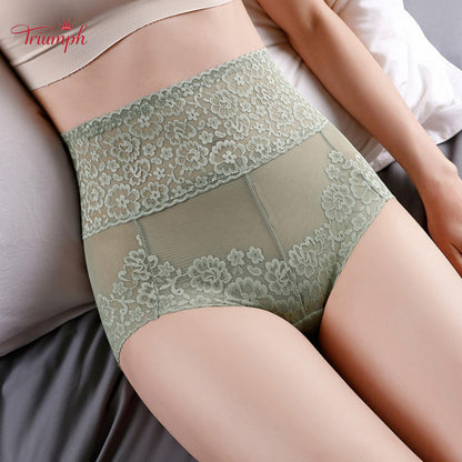 Triumph - Pachet de 4 Chiloți Sexy din Dantelă，Dantela Populara，Calitate înaltă，Transport Gratuit，Potrivit Pentru 40-120KG