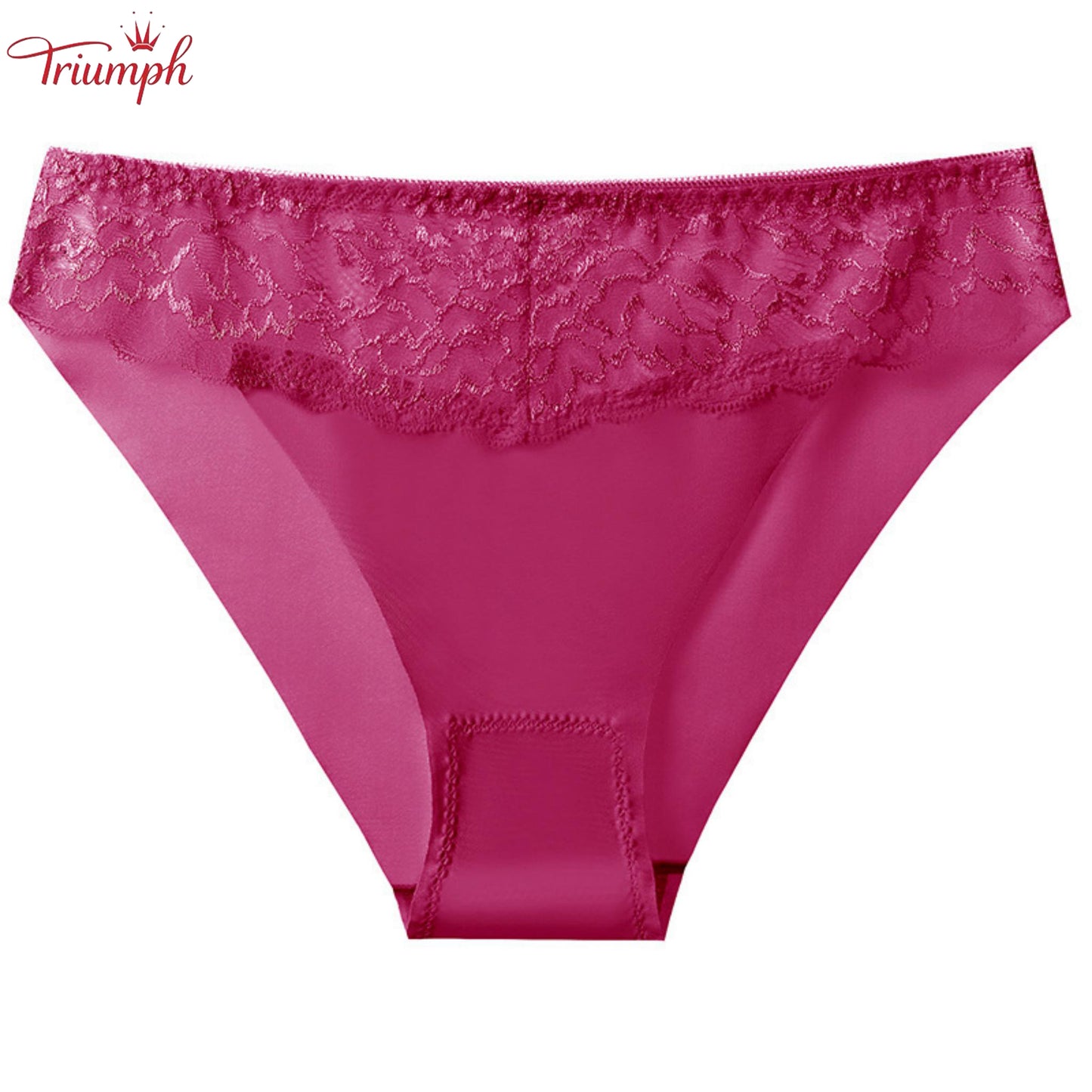 Triumph - Transport Gratuit，Pachet de 4 Chiloți Din Dantelă，Mătase și Bumbac，4 Culori，40-85KG și Peste