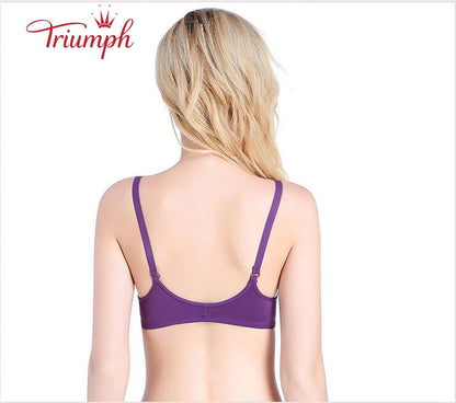 Triumph-Livrare Gratuită,Sutien pachet de 3，Sutien cu nasturi în față，Fara Sutien de Sarma，Sexy, Confortabil，Fără armistiţiu，Push Up