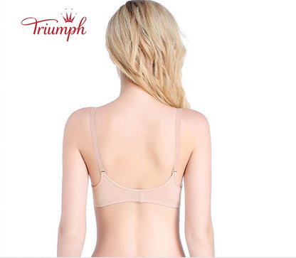 Triumph-Livrare Gratuită,Sutien pachet de 3，Sutien cu nasturi în față，Fara Sutien de Sarma，Sexy, Confortabil，Fără armistiţiu，Push Up